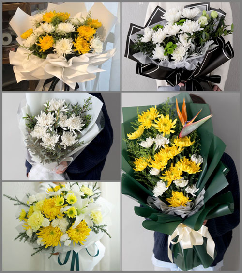 广东汕头市潮南区井都镇平湖东村白事花束代送